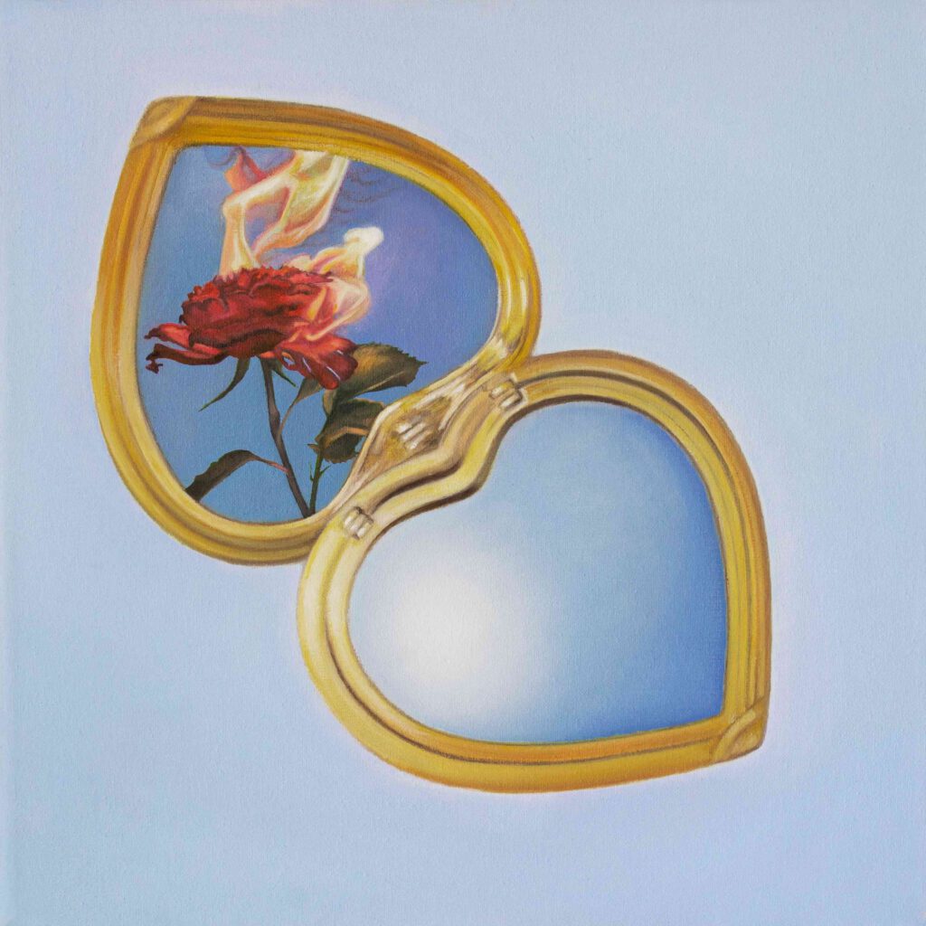 Cenizas en el bolsillo, 2023, óleo sobre lienzo 30x30 cm