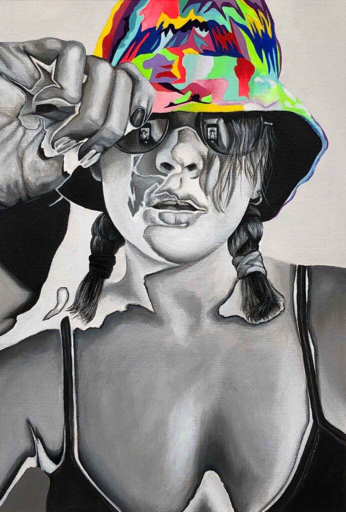 Trippy, 2021, acrílico sobre papel 30x20 cm