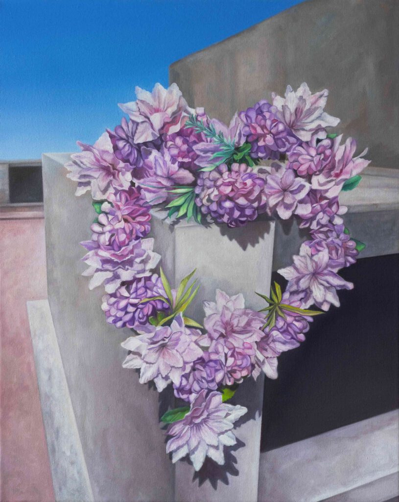 Yo me quedé, 2023, óleo sobre lienzo 50x40 cm