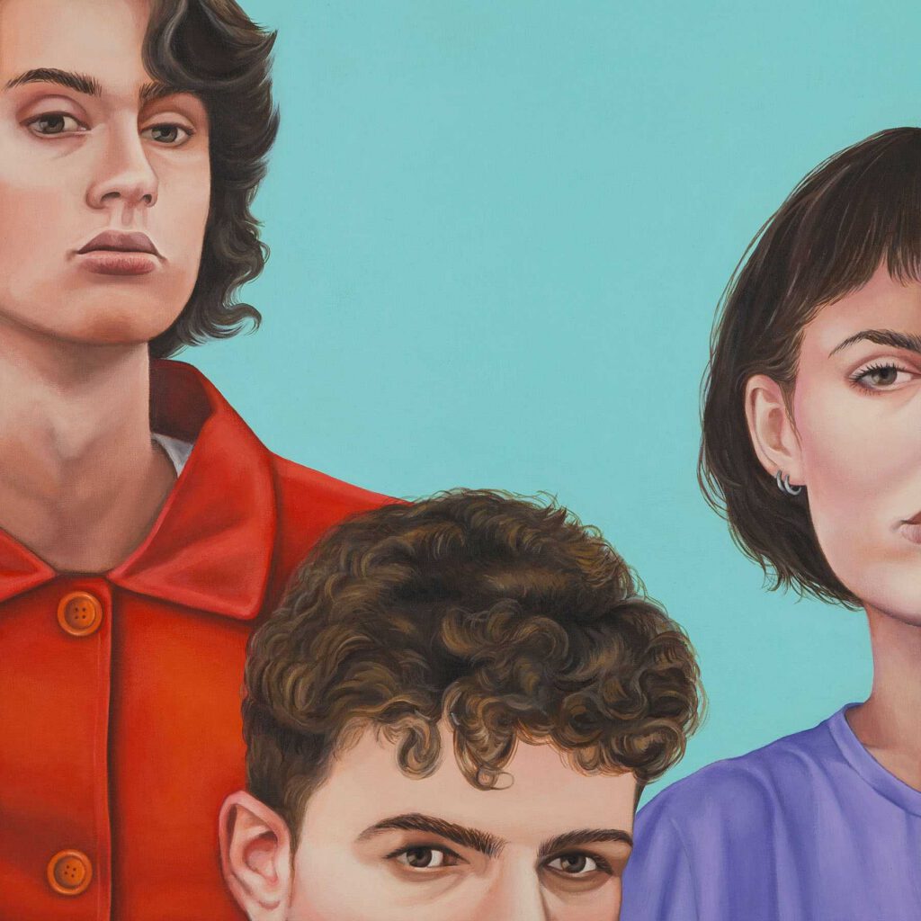 ¿Cuántos seguidores debo tener para ser influencer?, 2020, acrílico sobre lienzo 43x43 cm