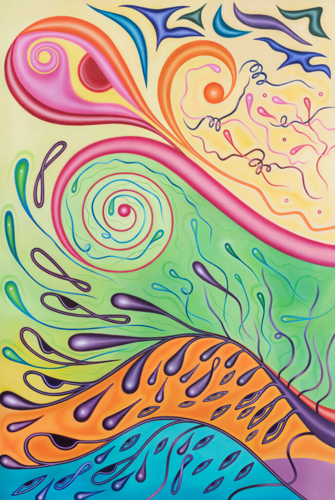 Laos II, 2025, óleo sobre tela, 150 x 100 cm.