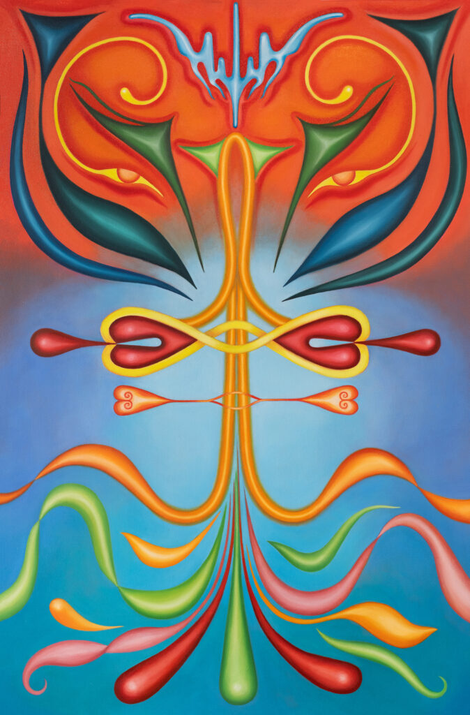 Hsnep, 2024, óleo sobre tela, 90 x 60 cm.