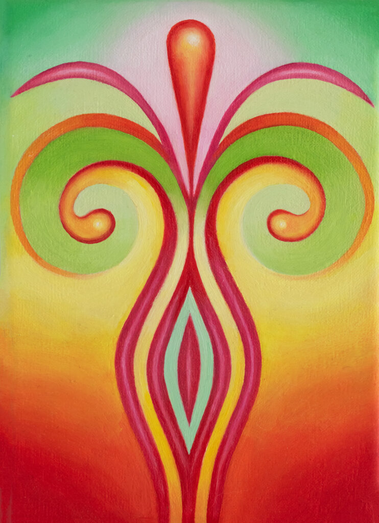 Kef, 2024, óleo sobre tela, 18 x 24 cm.