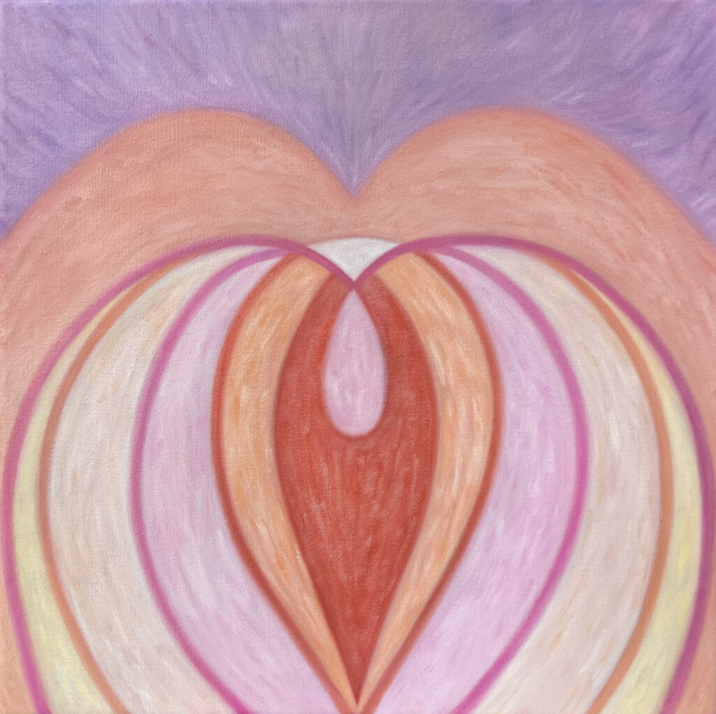 Imán, 2025, óleo sobre tela, 30 x 30 cm.