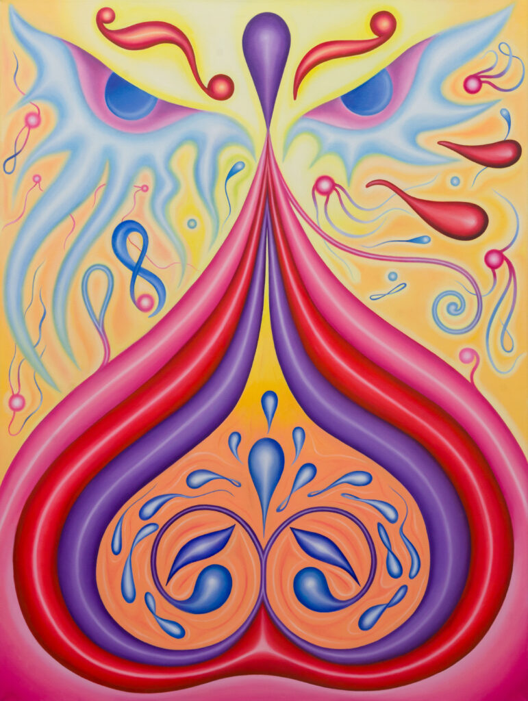 Nsopb, 2025, óleo sobre tela, 120 x 90 cm.