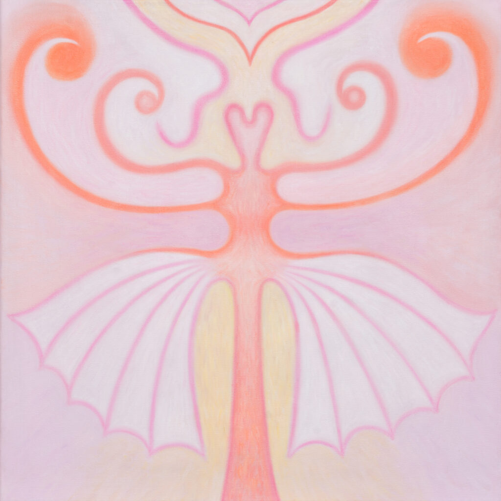 Imán I, 2025, óleo sobre tela, 50 x 50 cm.