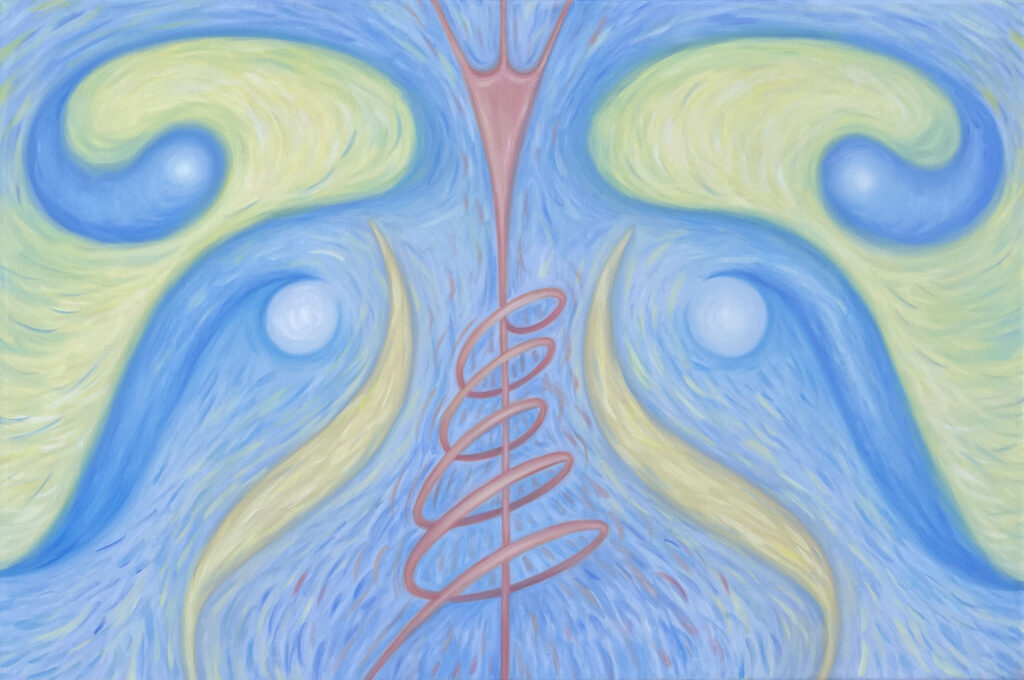 Espiral II, 2026, óleo sobre tela, 40 x 50 cm.